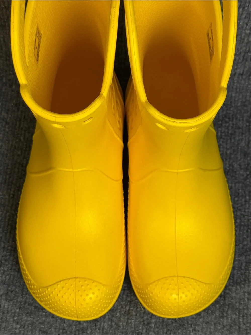 CROCS Kids' Handle It Bright Yellow Waterproof Pull-On Rain Boots